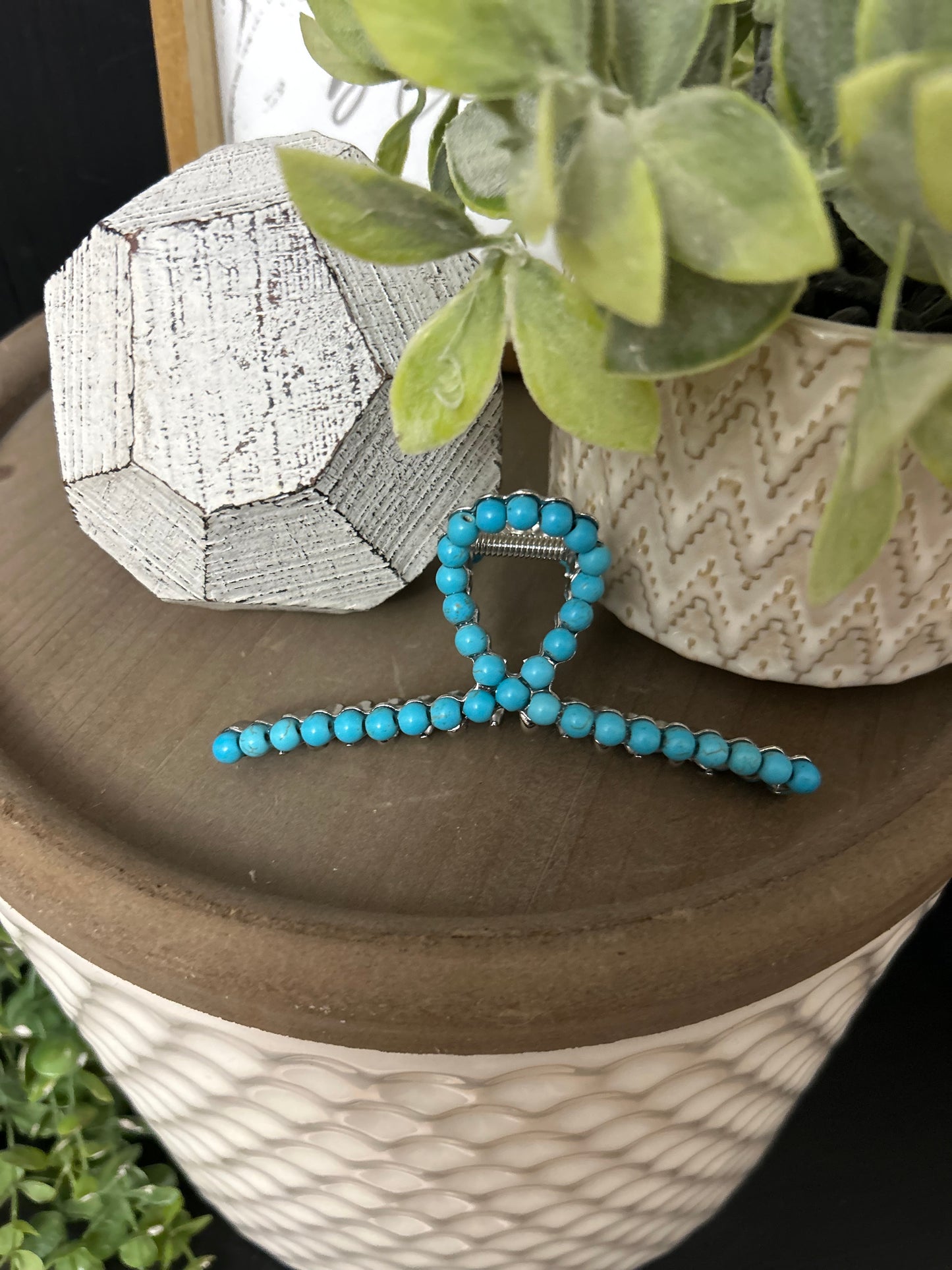Turquoise Stone Clip