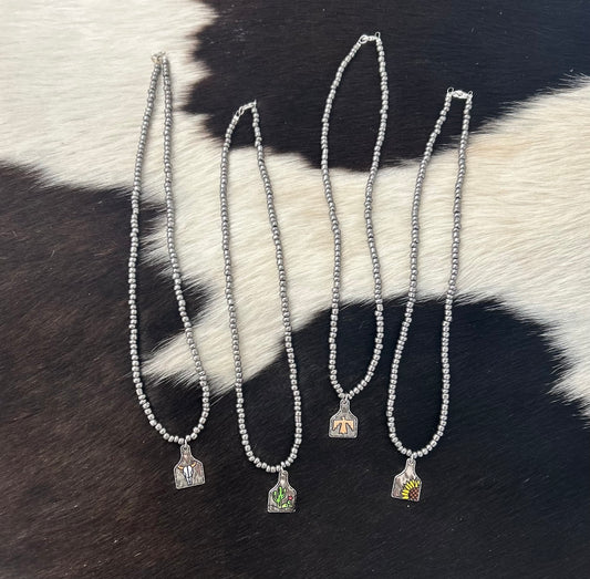 Cow Tag Necklace