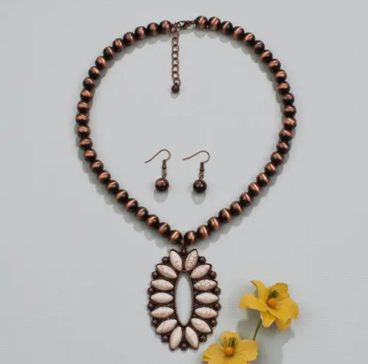 Copper and Ivory Necklace