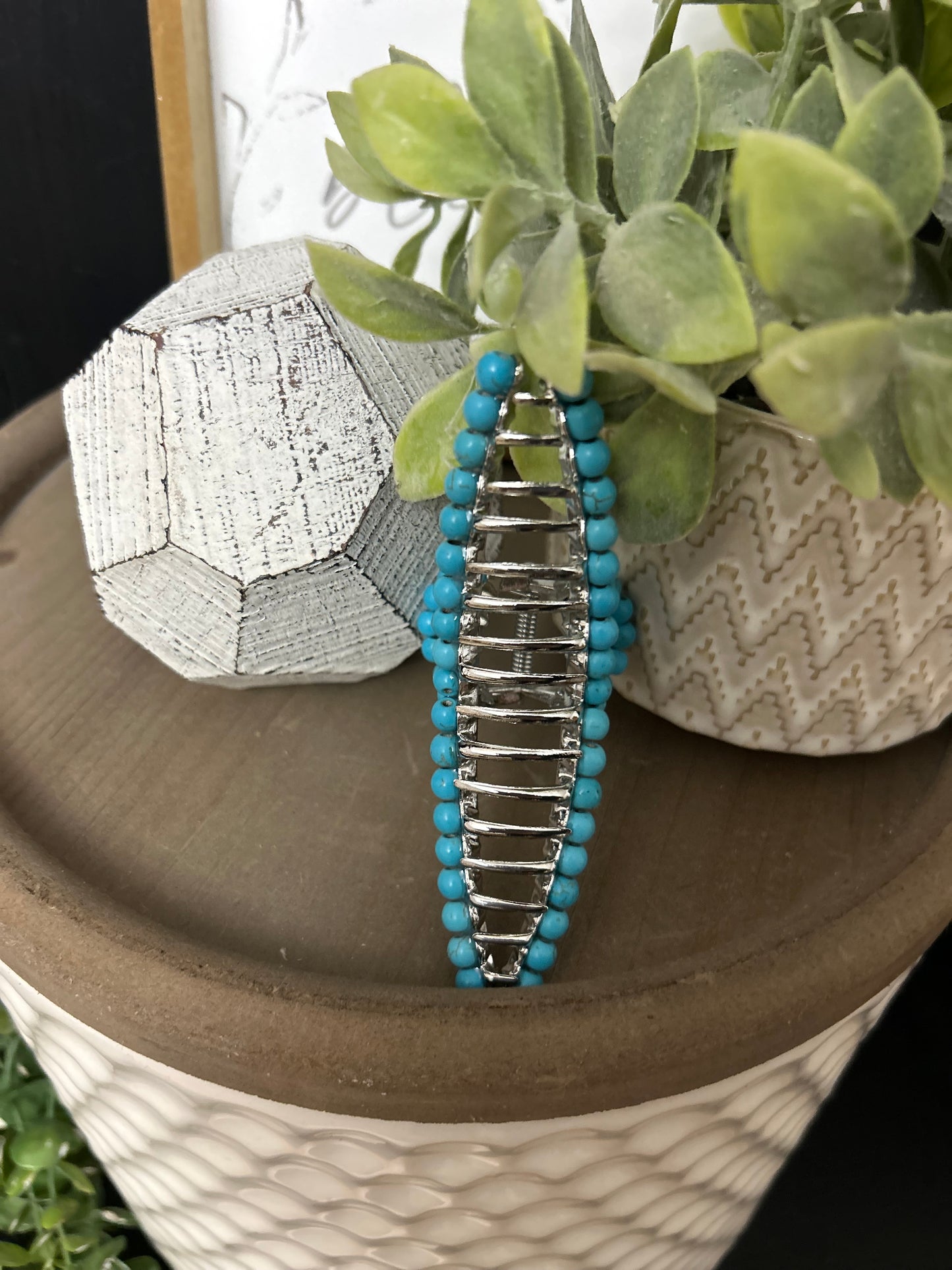 Turquoise Stone Clip