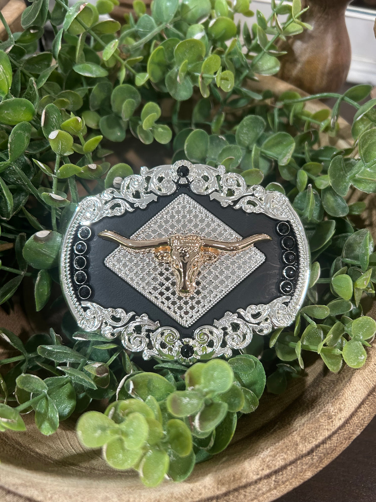 Longhorn Steer Belt Buckle