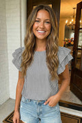 Black Stripes Top