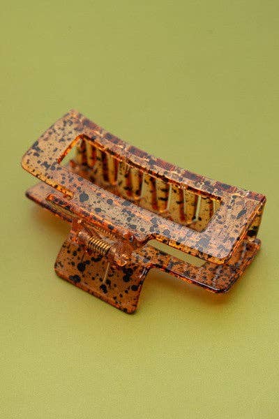 CLEAR SPECKLE HAIR CLIP