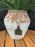 Floral Tag Necklace