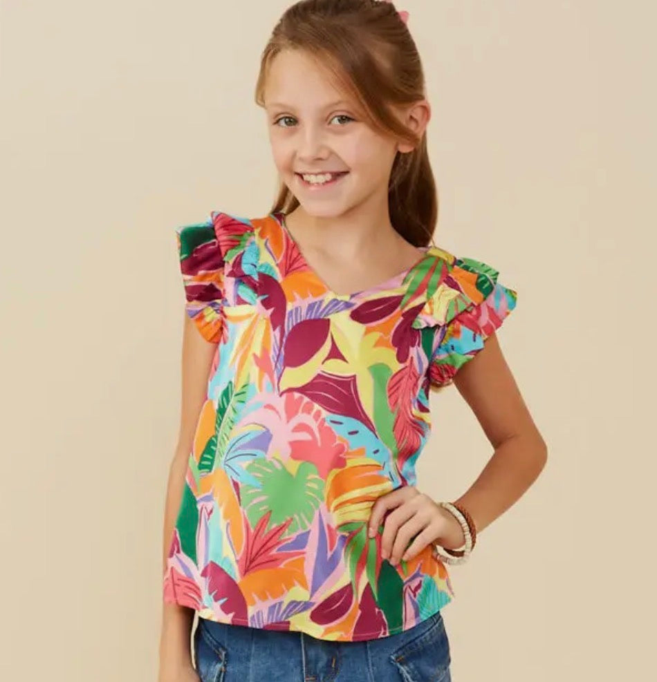 Tropical Dreams Girls Top