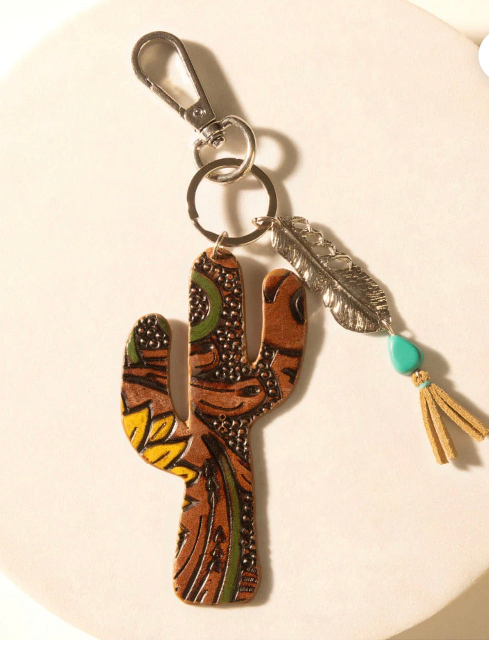 Flirty Cacti Key Fob