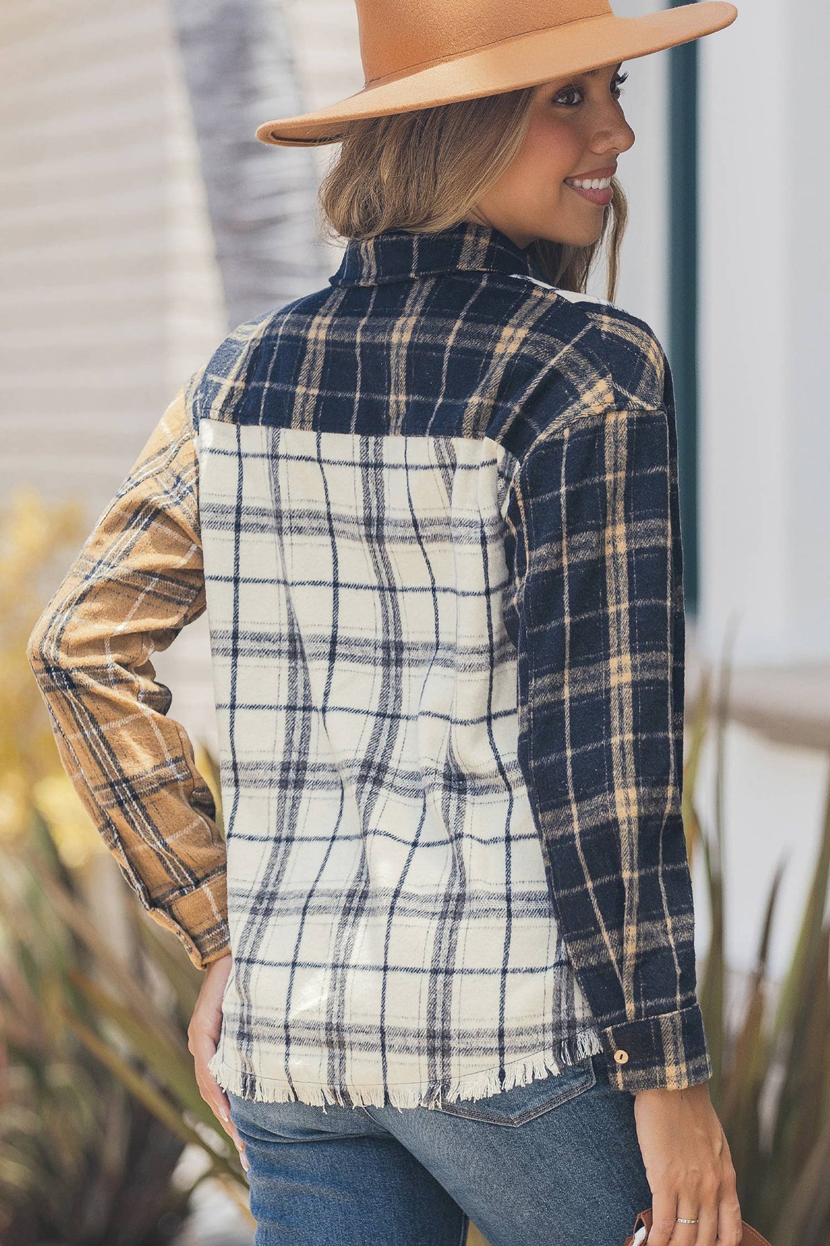 Plaid Button Shacket