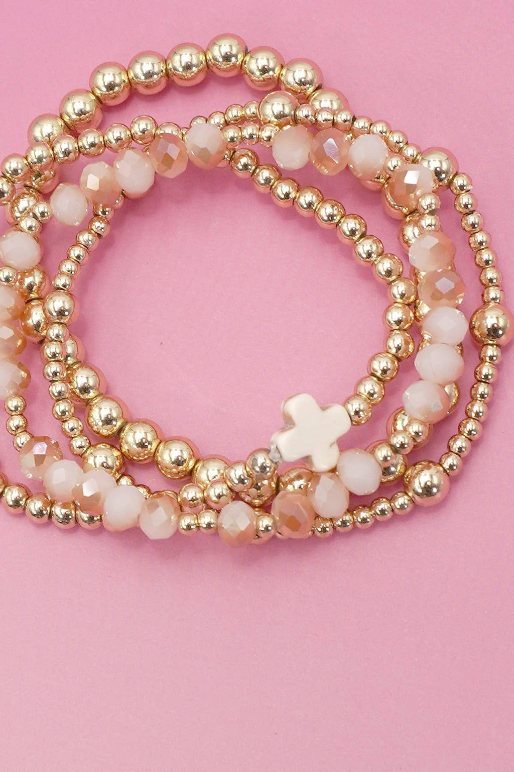Beautiful Cross Bracelet Set