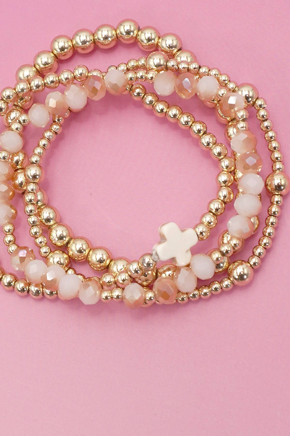 Beautiful Cross Bracelet Set