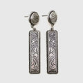 Tooled Metal Earrings