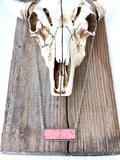 Pink Bar Necklace