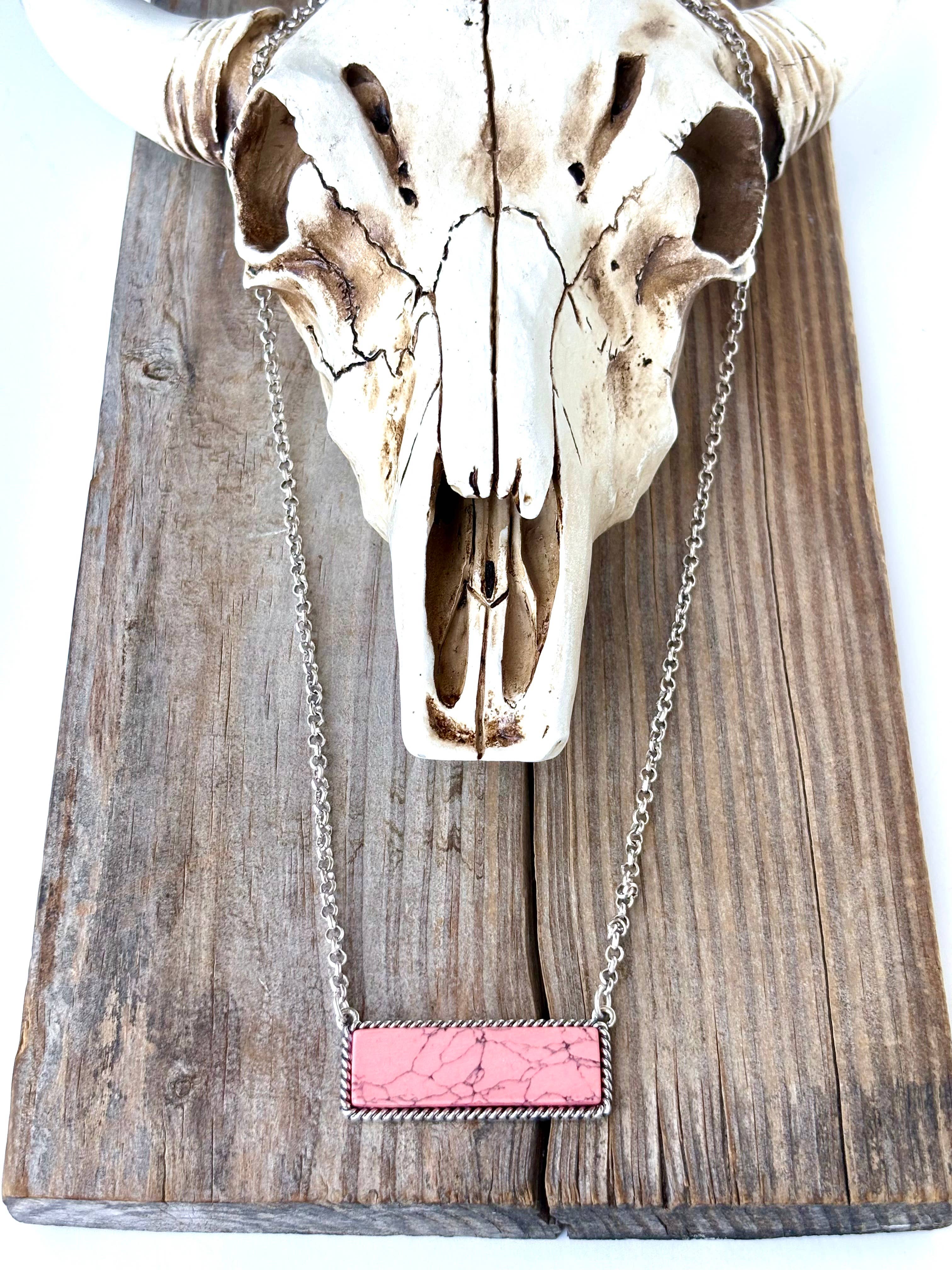 Pink Bar Necklace