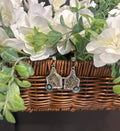 Engraved Tag Earrings