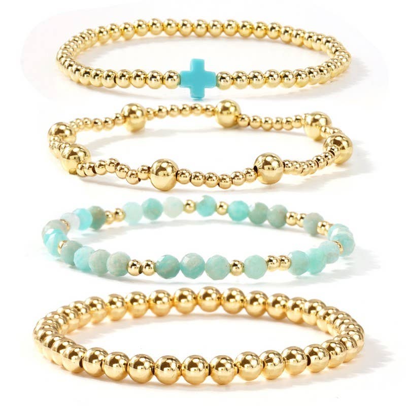Beautiful Cross Bracelet Set