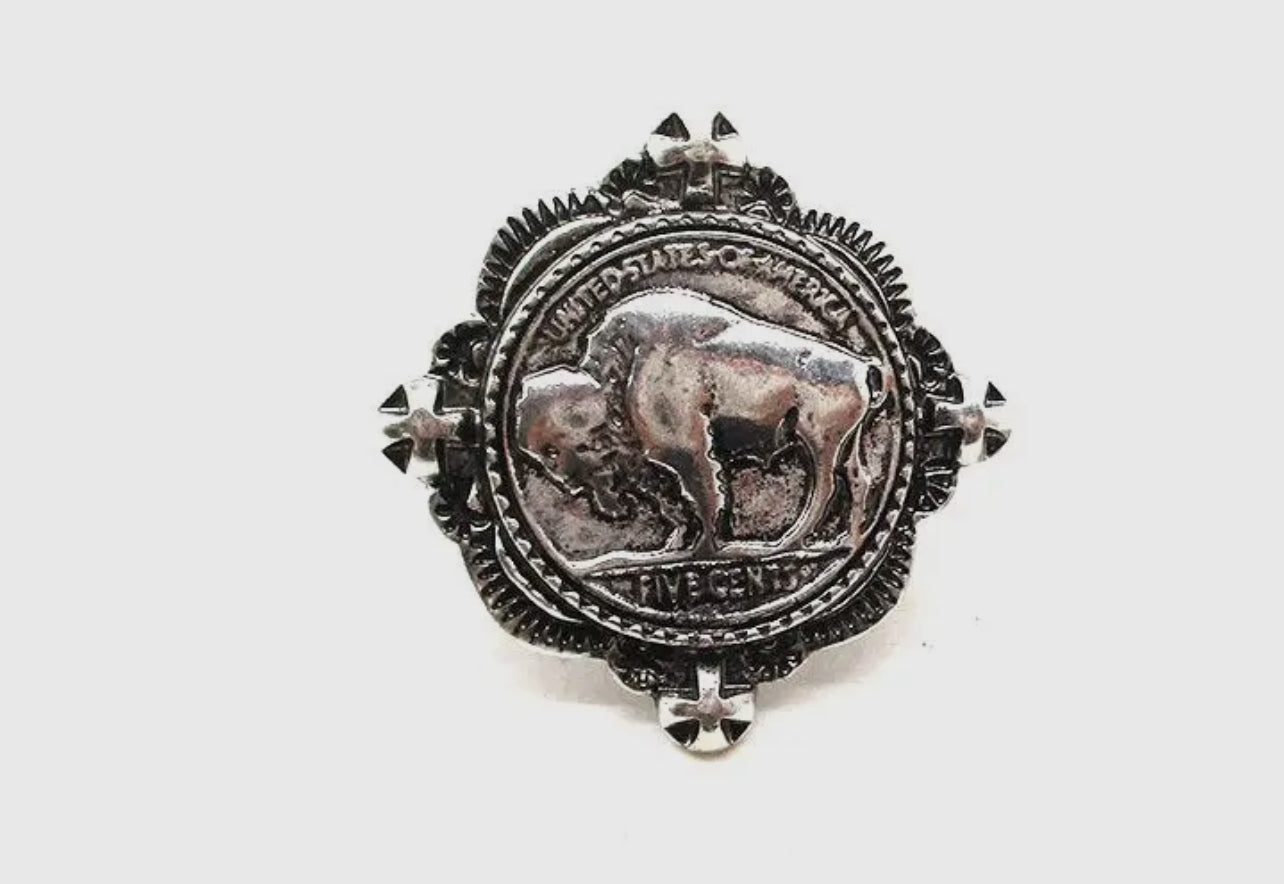 Buffalo Coin Ring