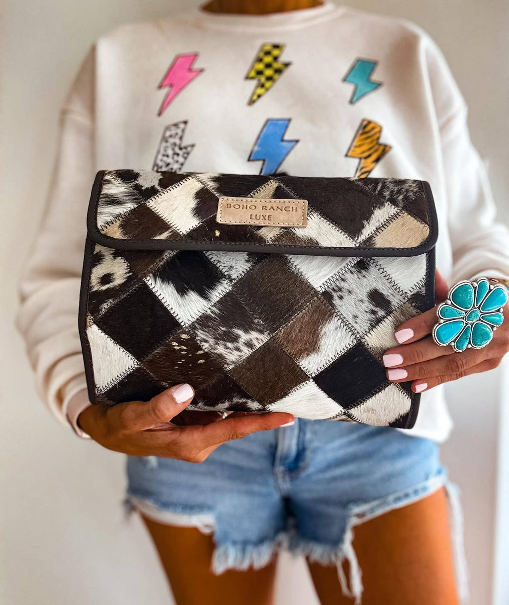Travel Cowhide Organizer