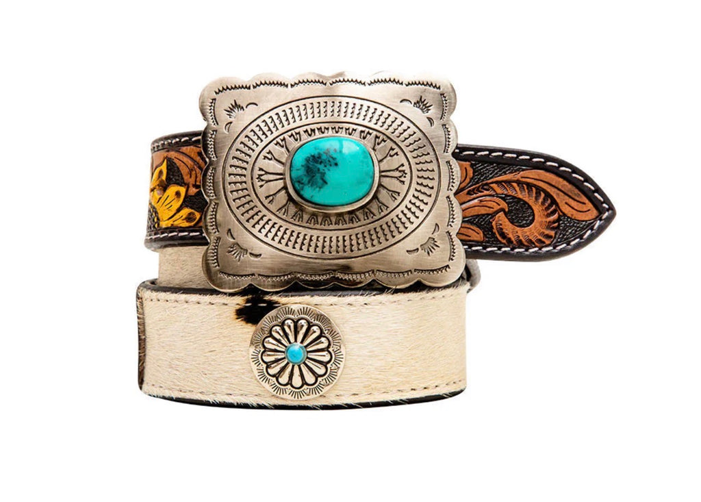 Turquoise Flowers Belt