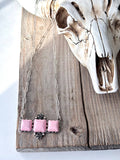 Square Stone Bar Necklace