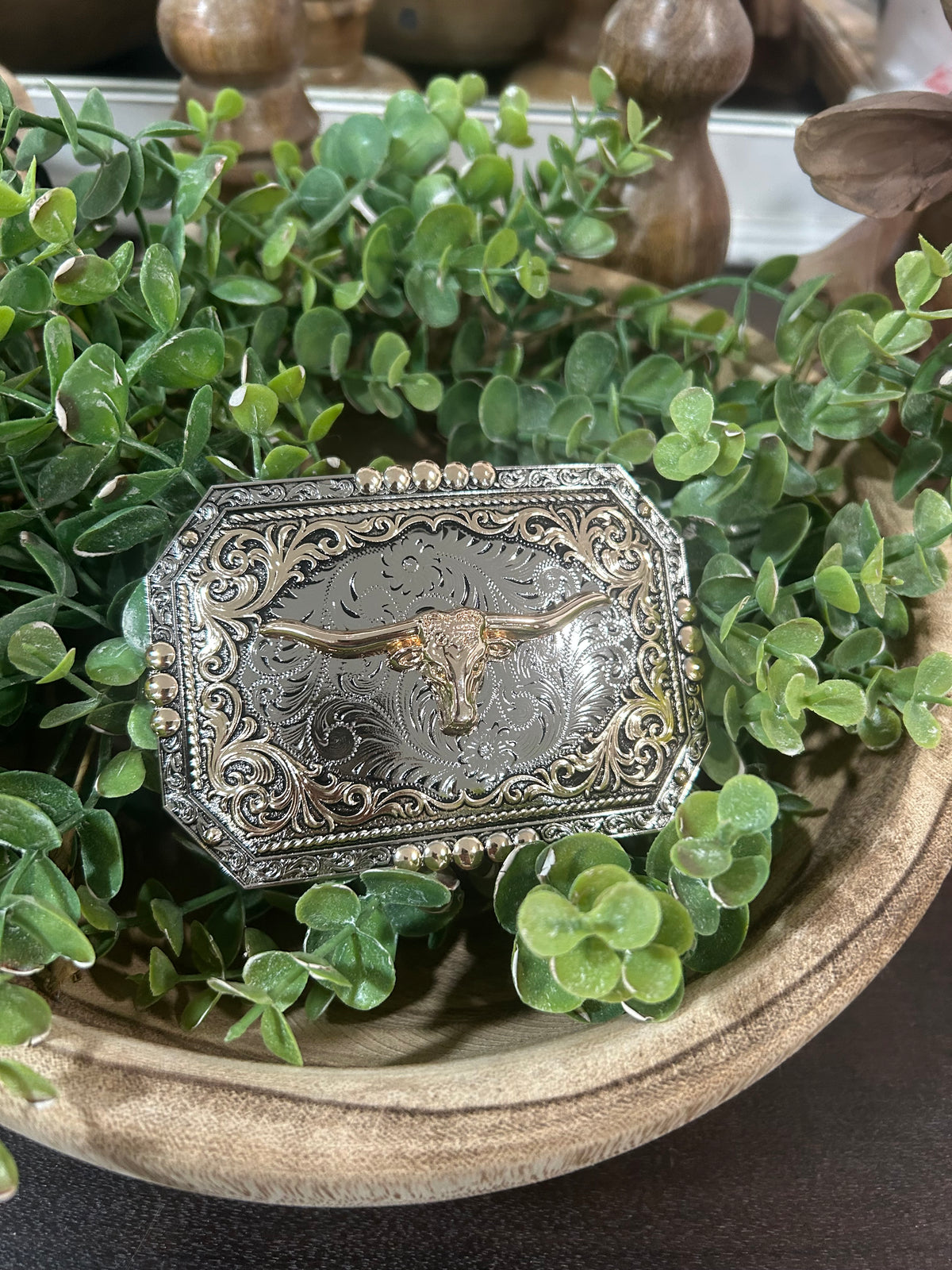 Longhorn Steer Belt Buckle