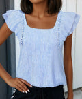Blue Babydoll Top