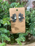 Etched Flower Studs
