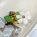Leopard Daisy Clip