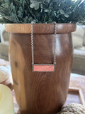 Pink Bar Necklace