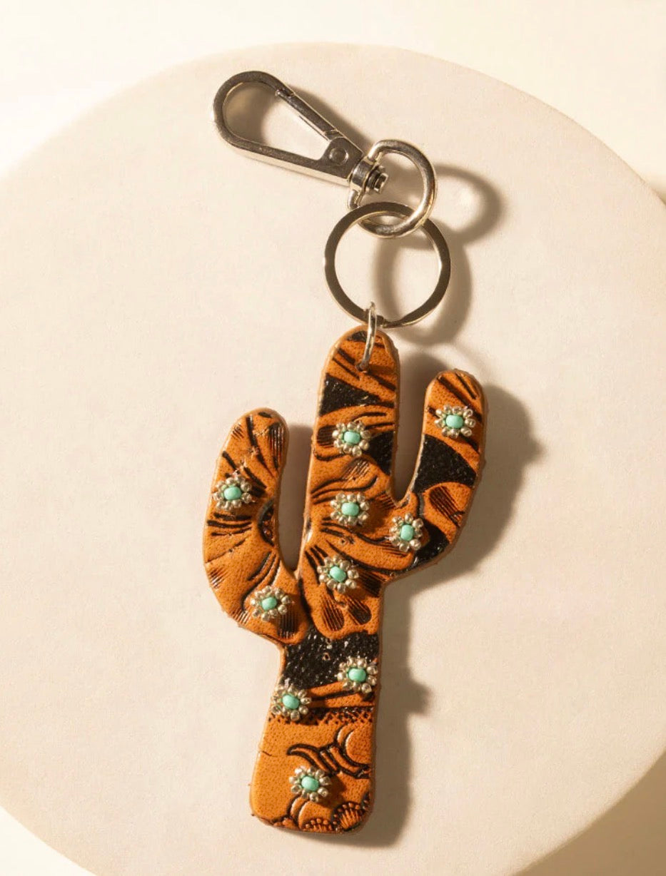 Flirty Cacti Key Fob