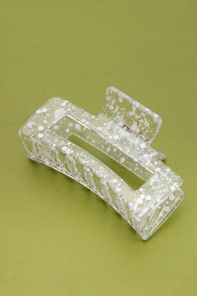 CLEAR SPECKLE HAIR CLIP