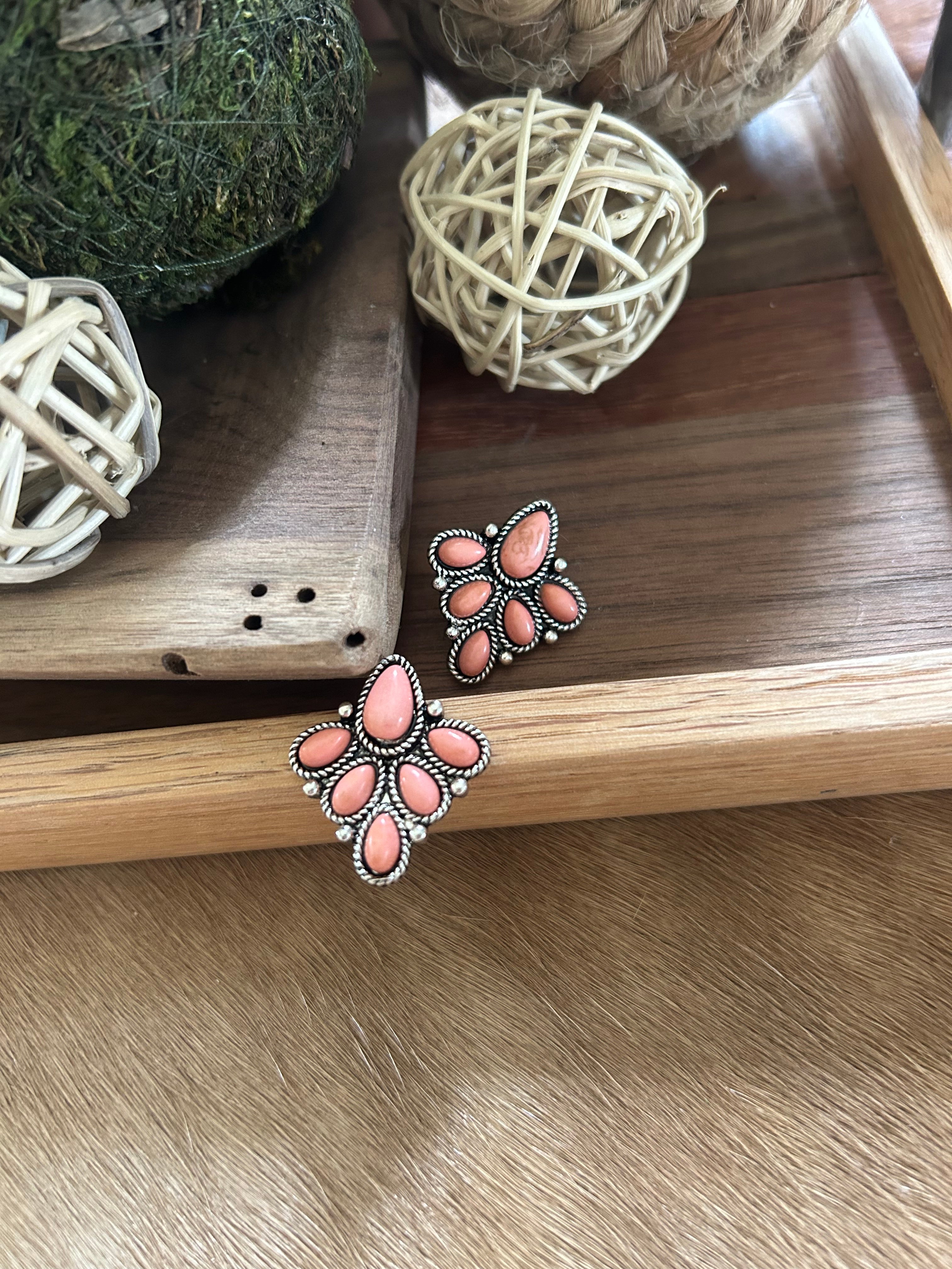 Pink Diamonds Earrings