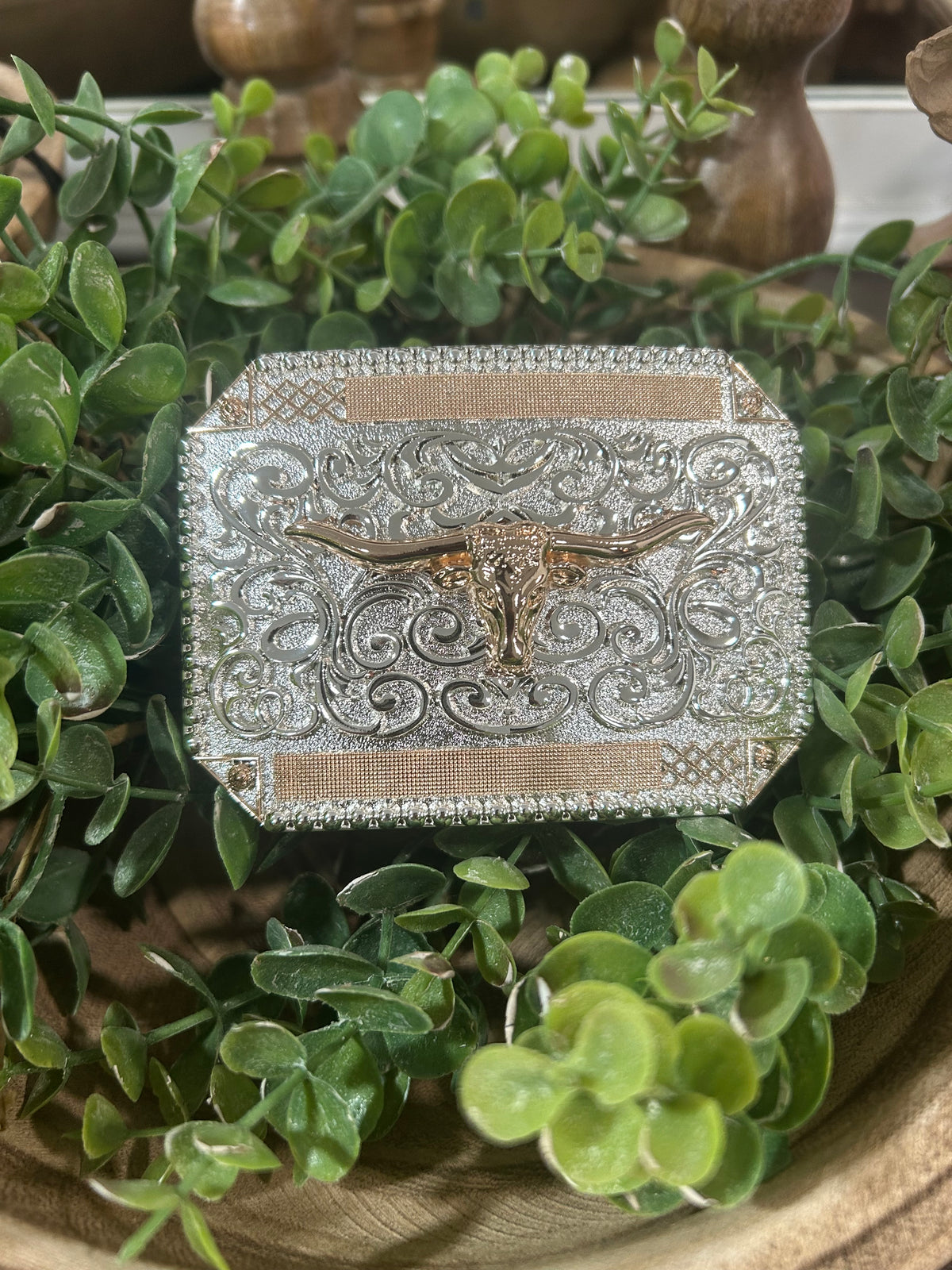 Longhorn Steer Belt Buckle