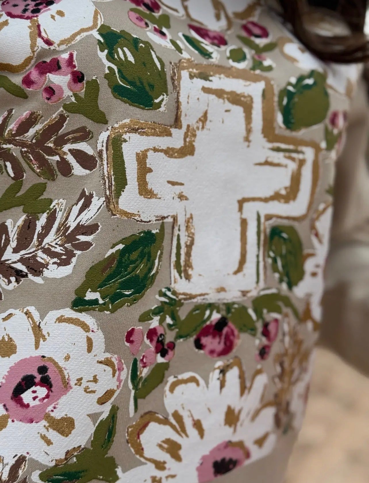 Floral Cross Tee