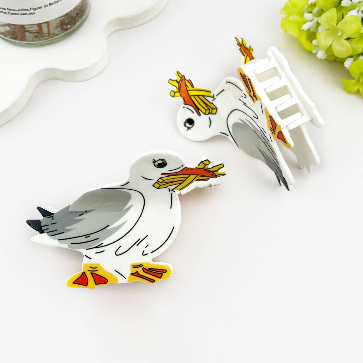 Seagull With Fries Clip
