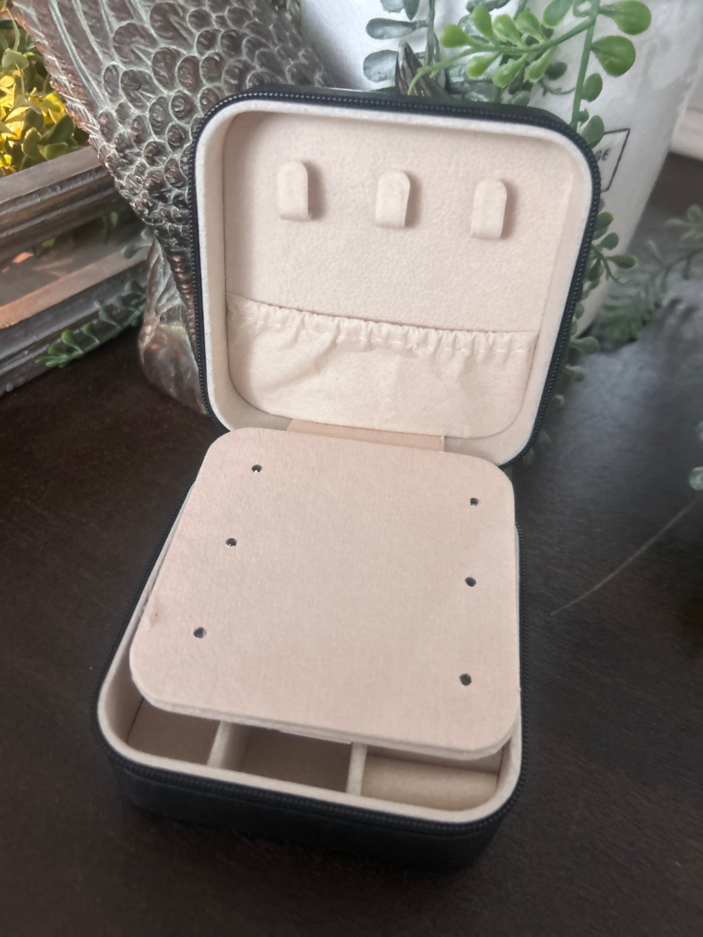 Floral Tooled Jewelry Box