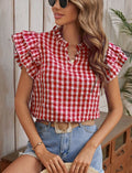 Red Gingham Top