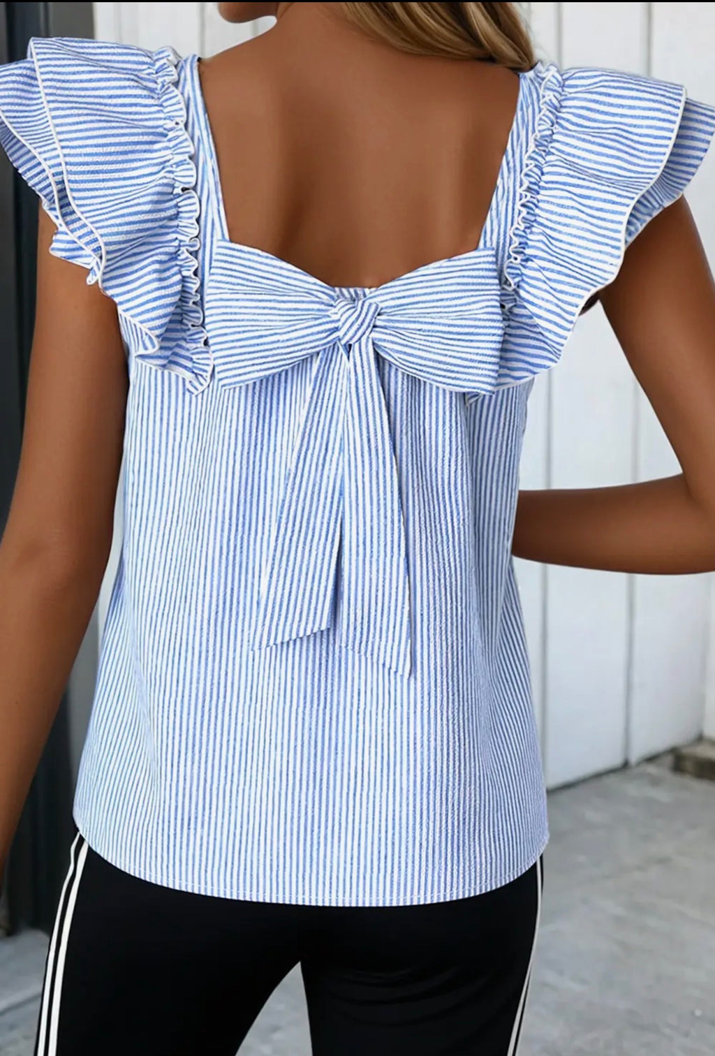 Blue Babydoll Top