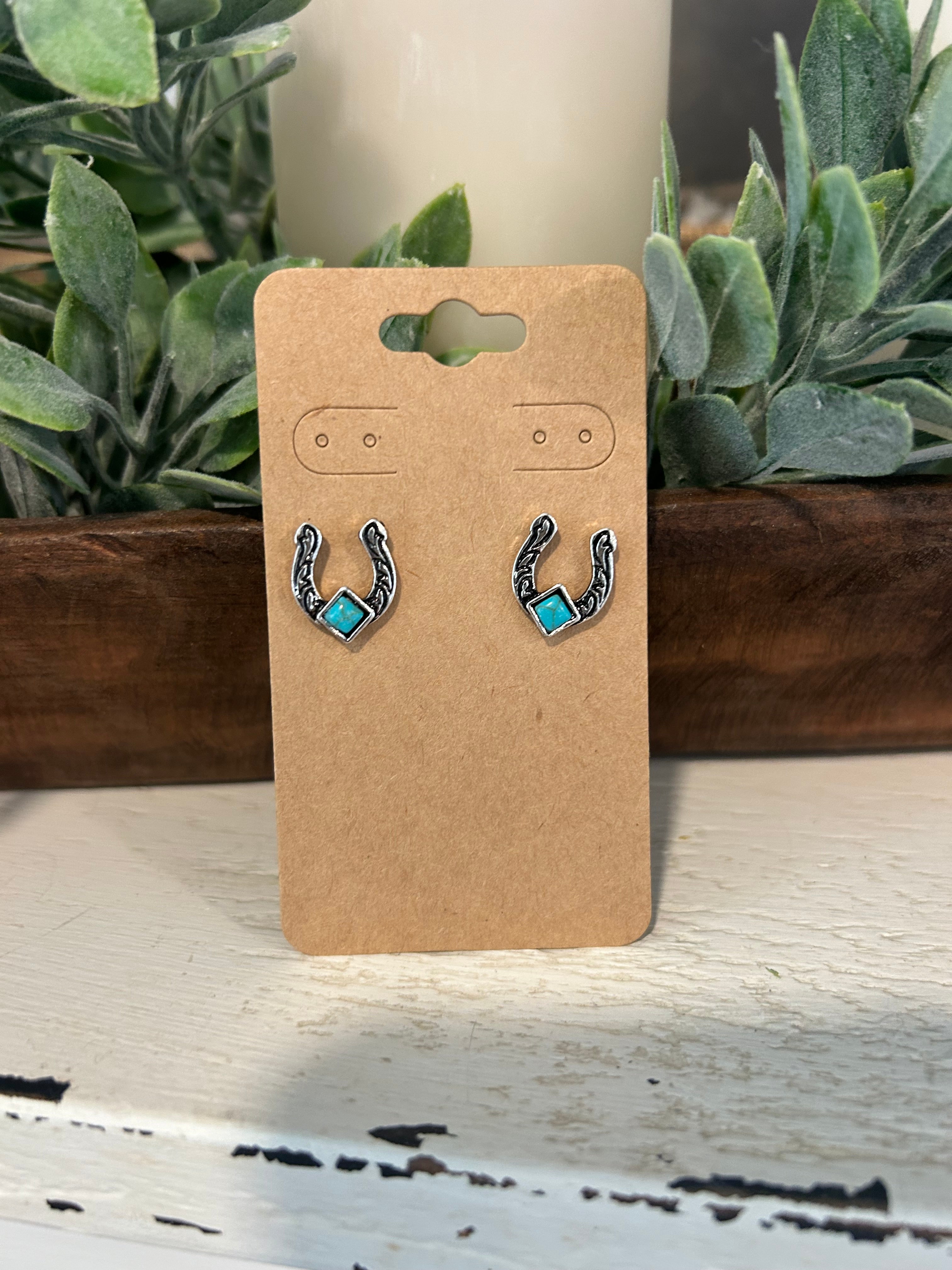 Horseshoe Stud Earrings