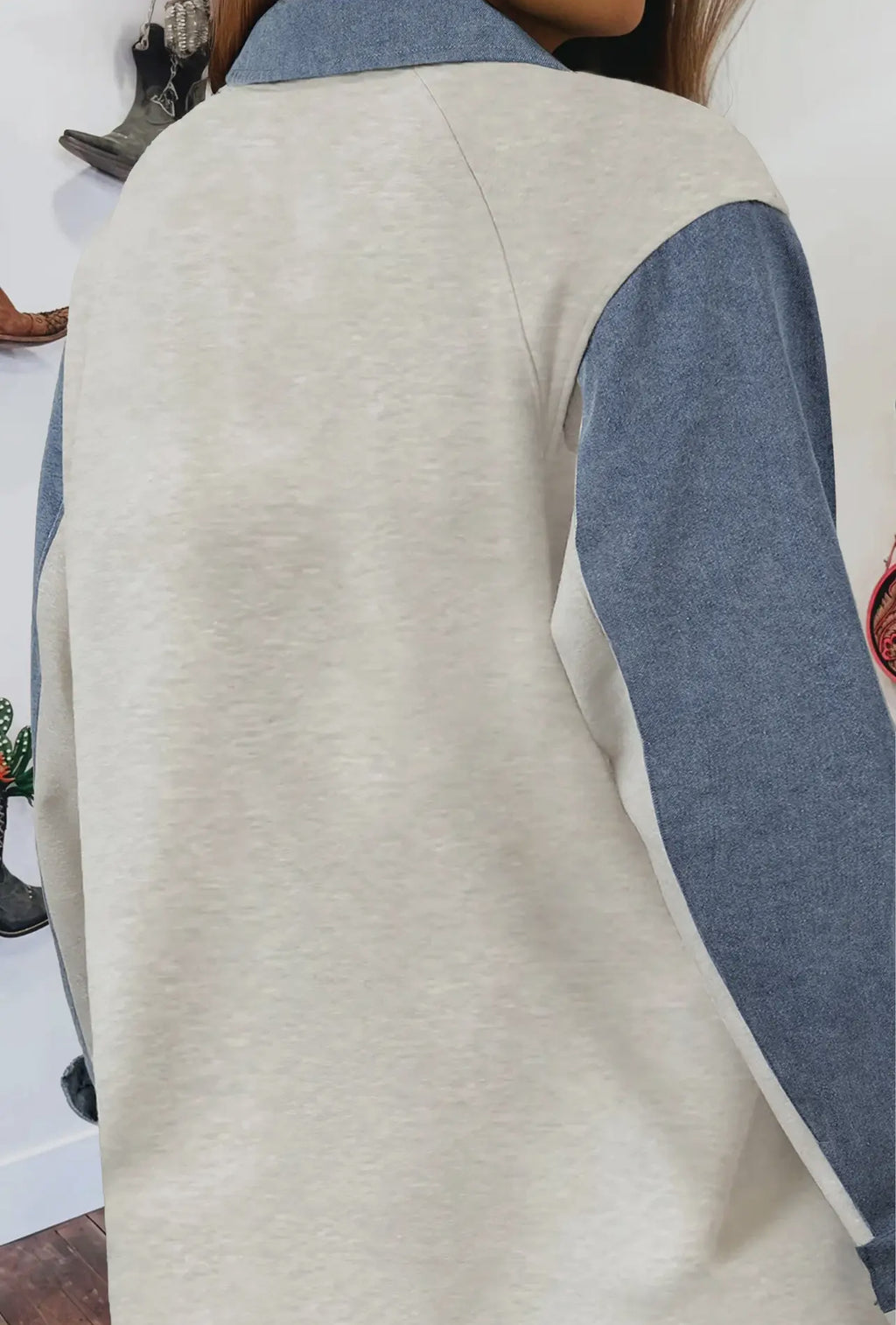 Touch Of Denim Sweatshirt