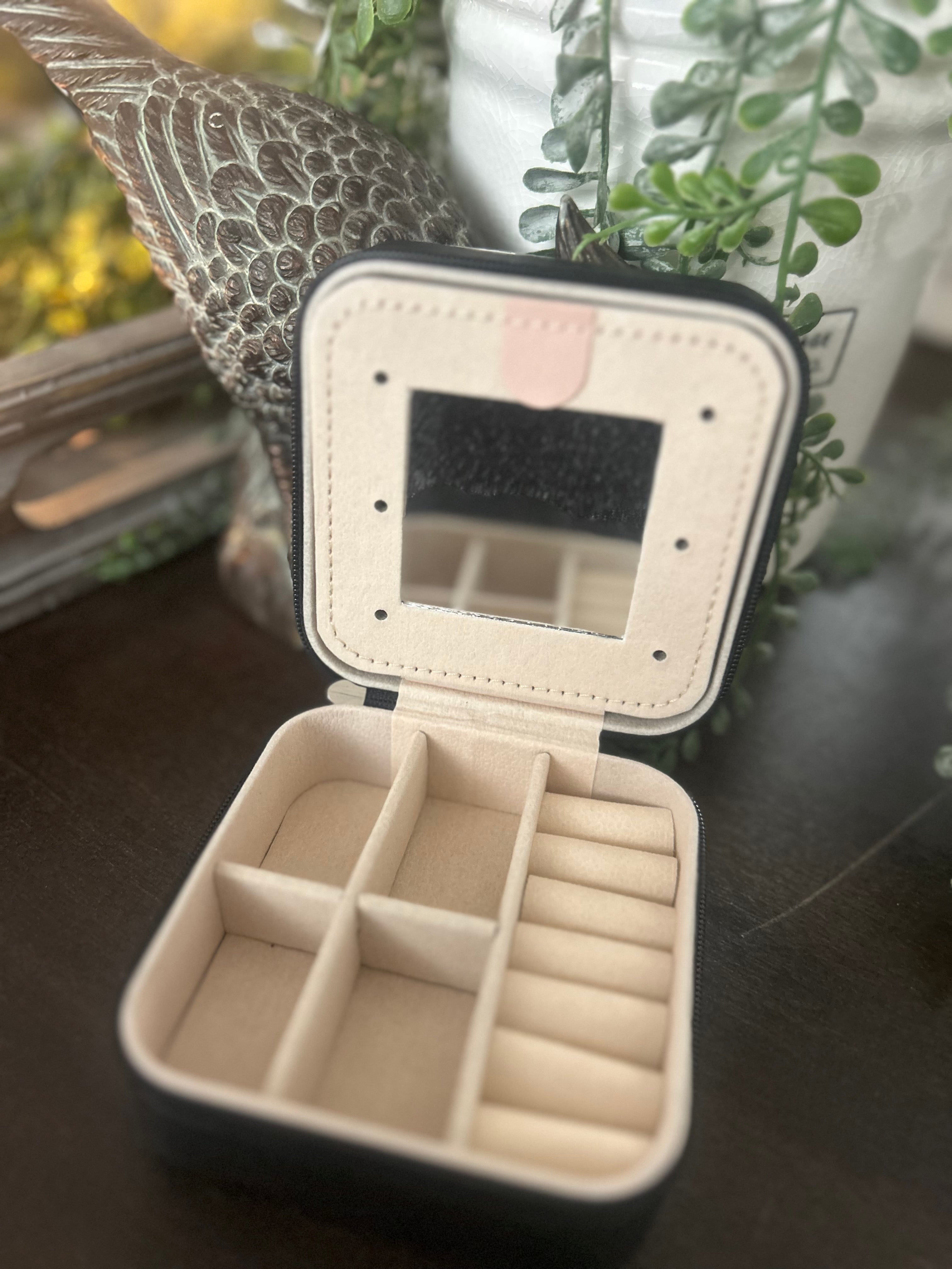 Floral Tooled Jewelry Box