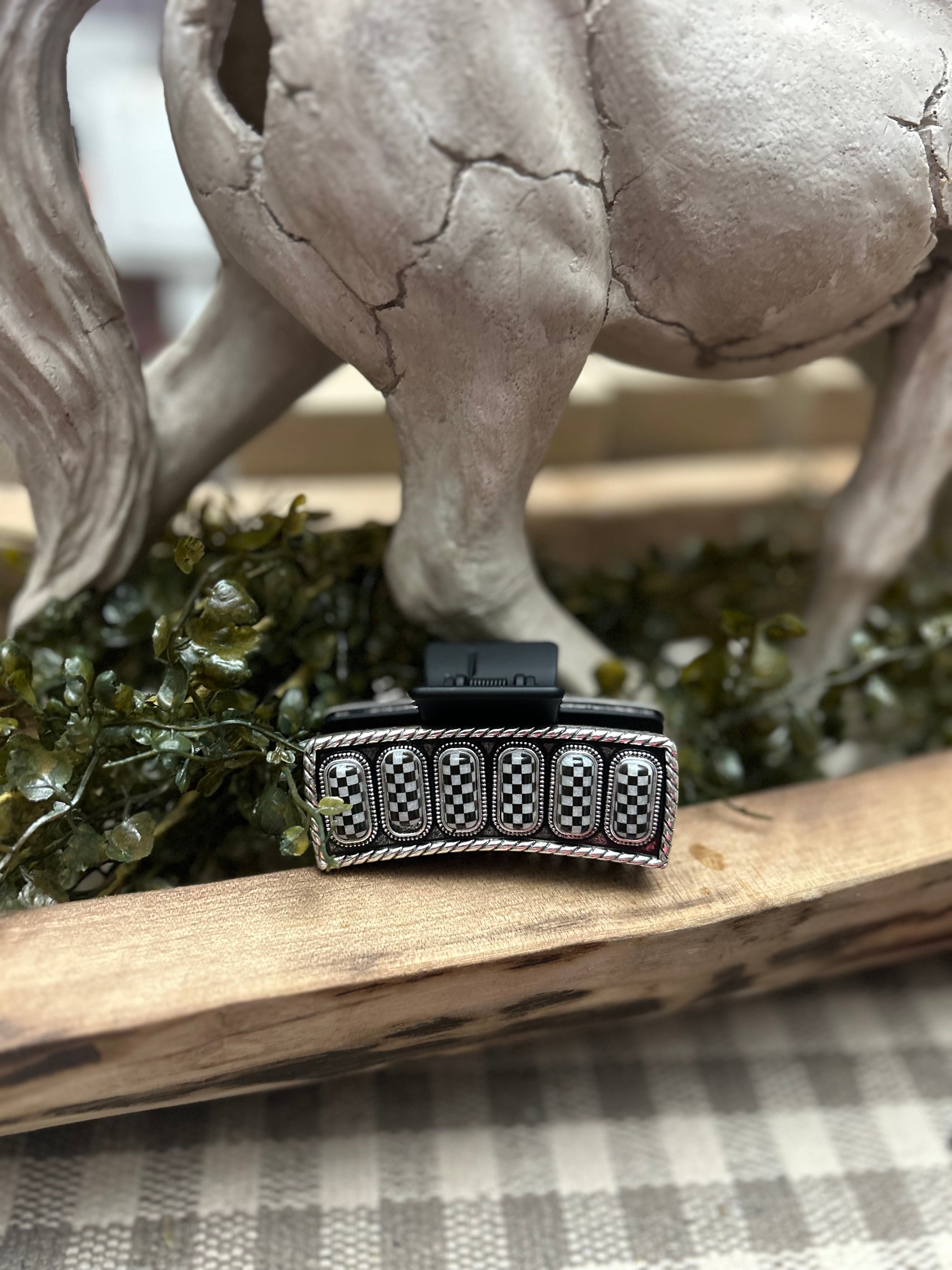 Checkered Claw Clip