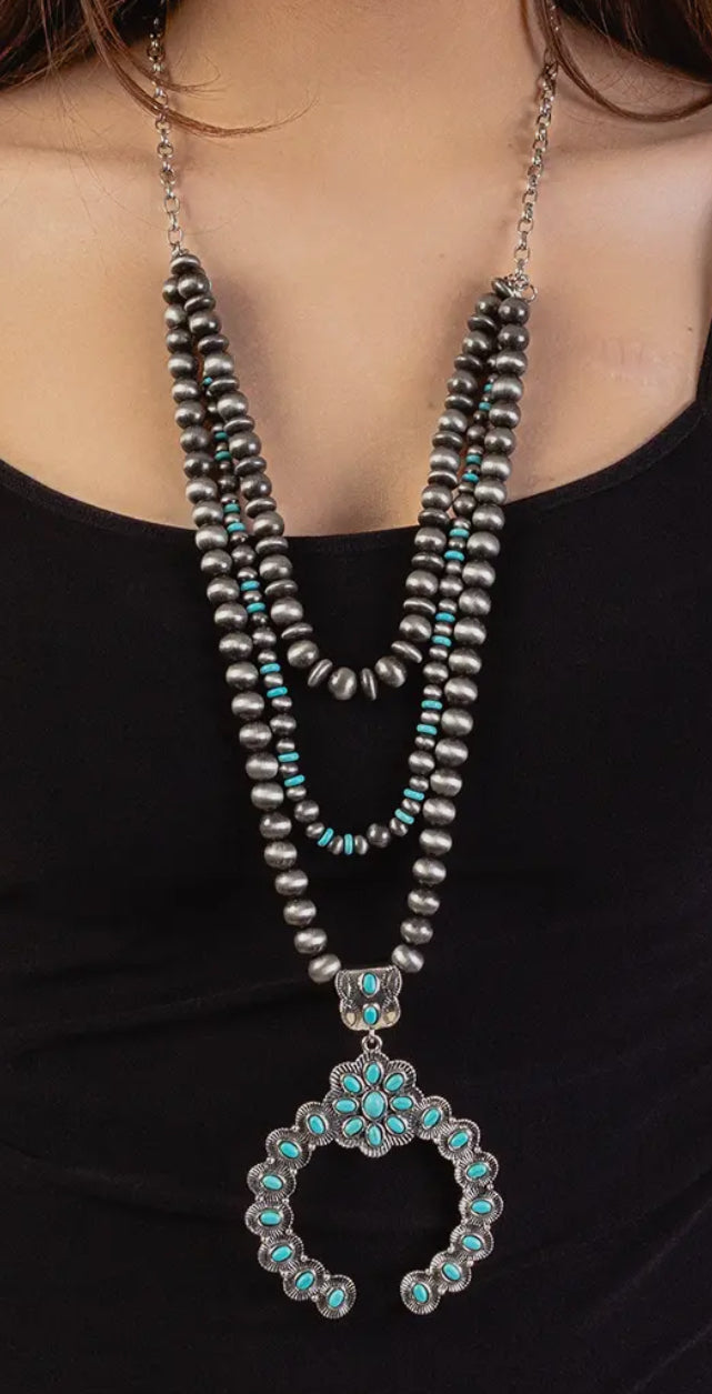 Turquoise Layers Necklace