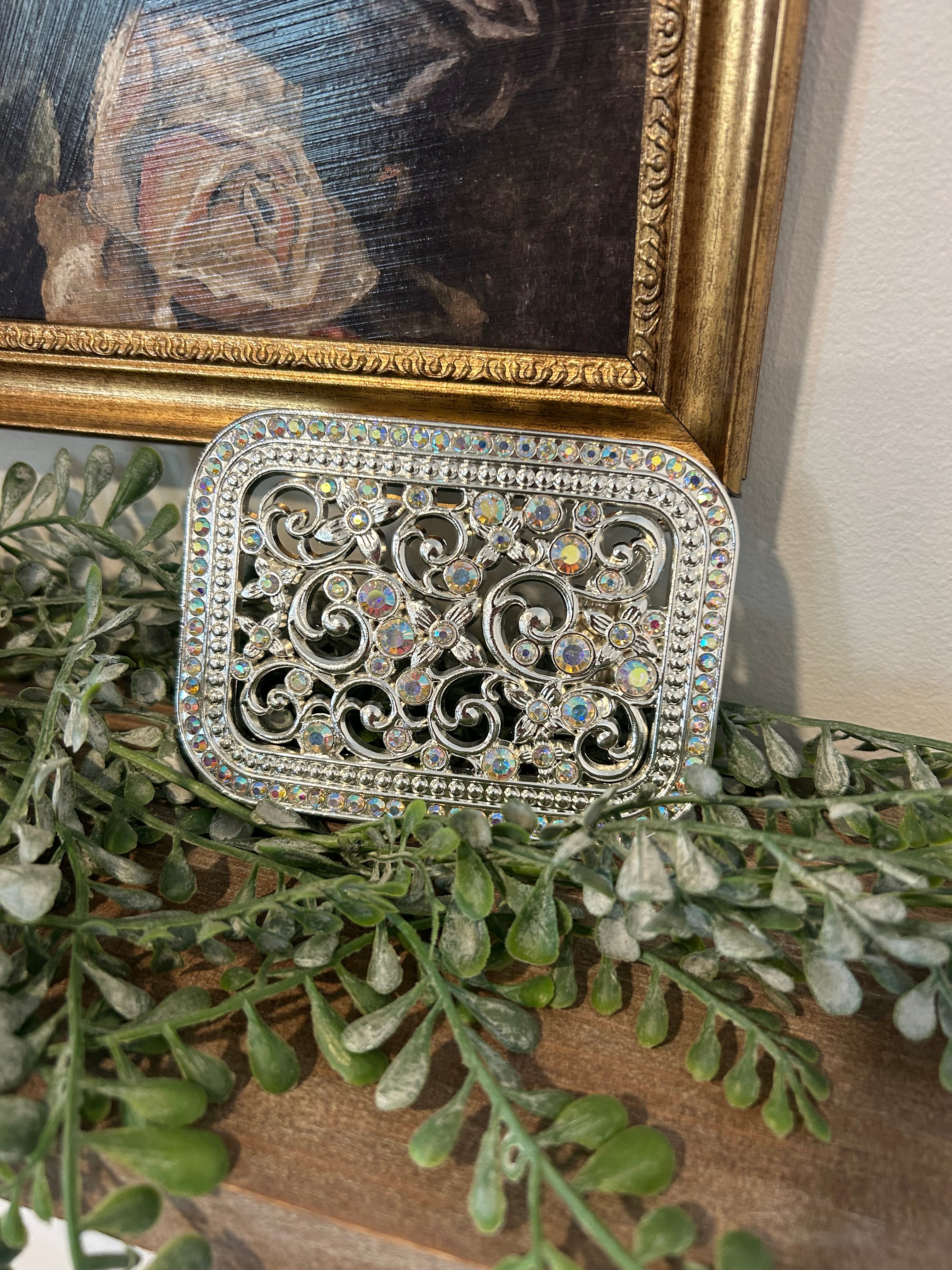 Rhinestone Belt Buckle