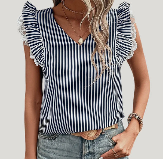 Stunning in Stripes Top
