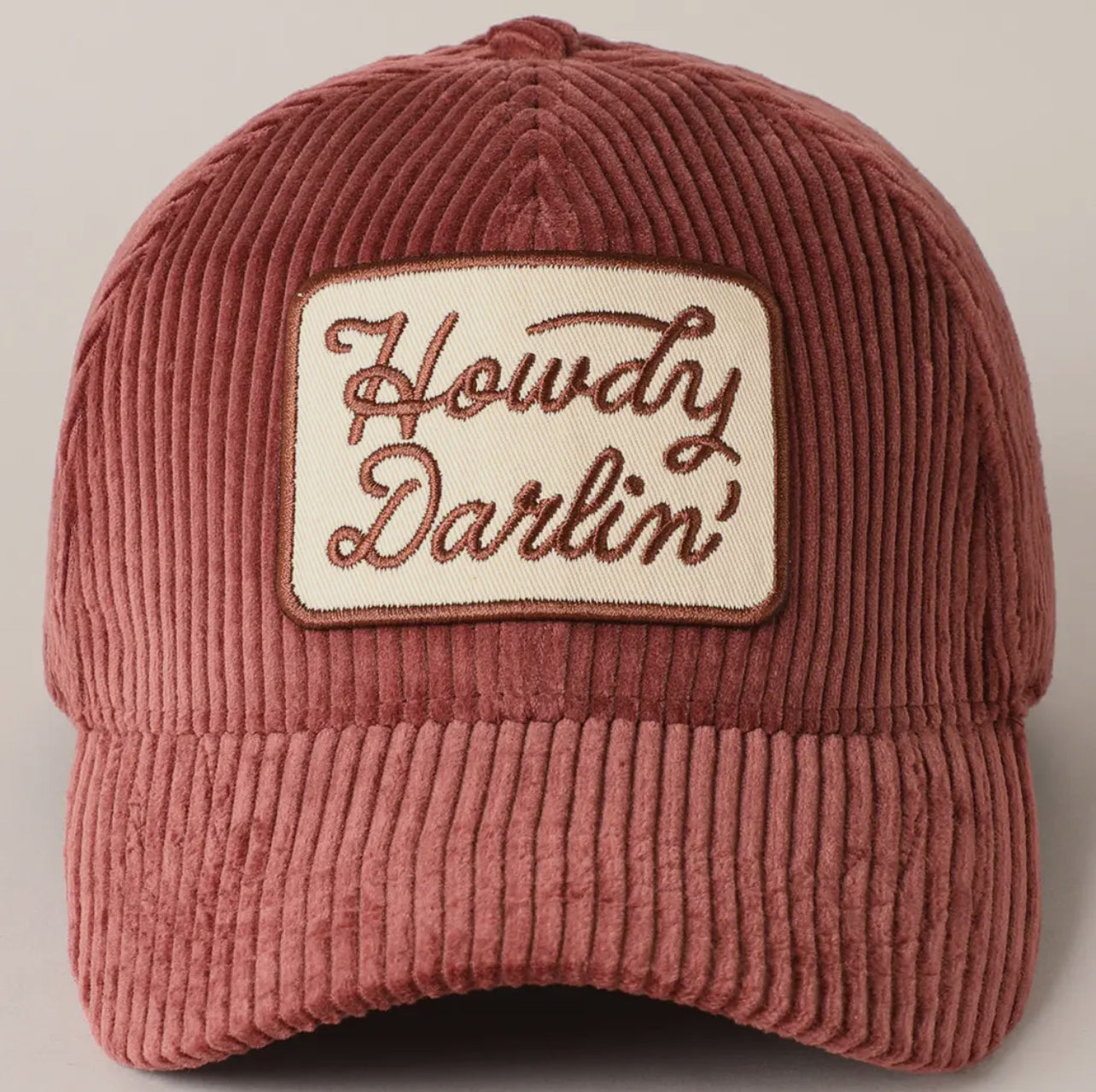 Corduroy Howdy Darlin’ Trucker Hat