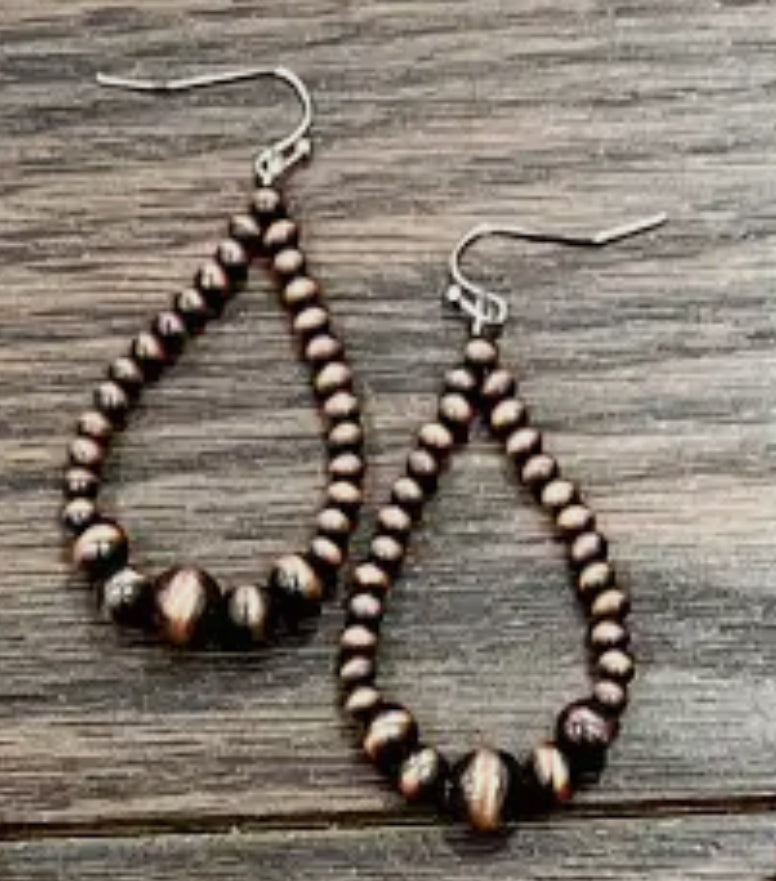 Copper Tears Earrings
