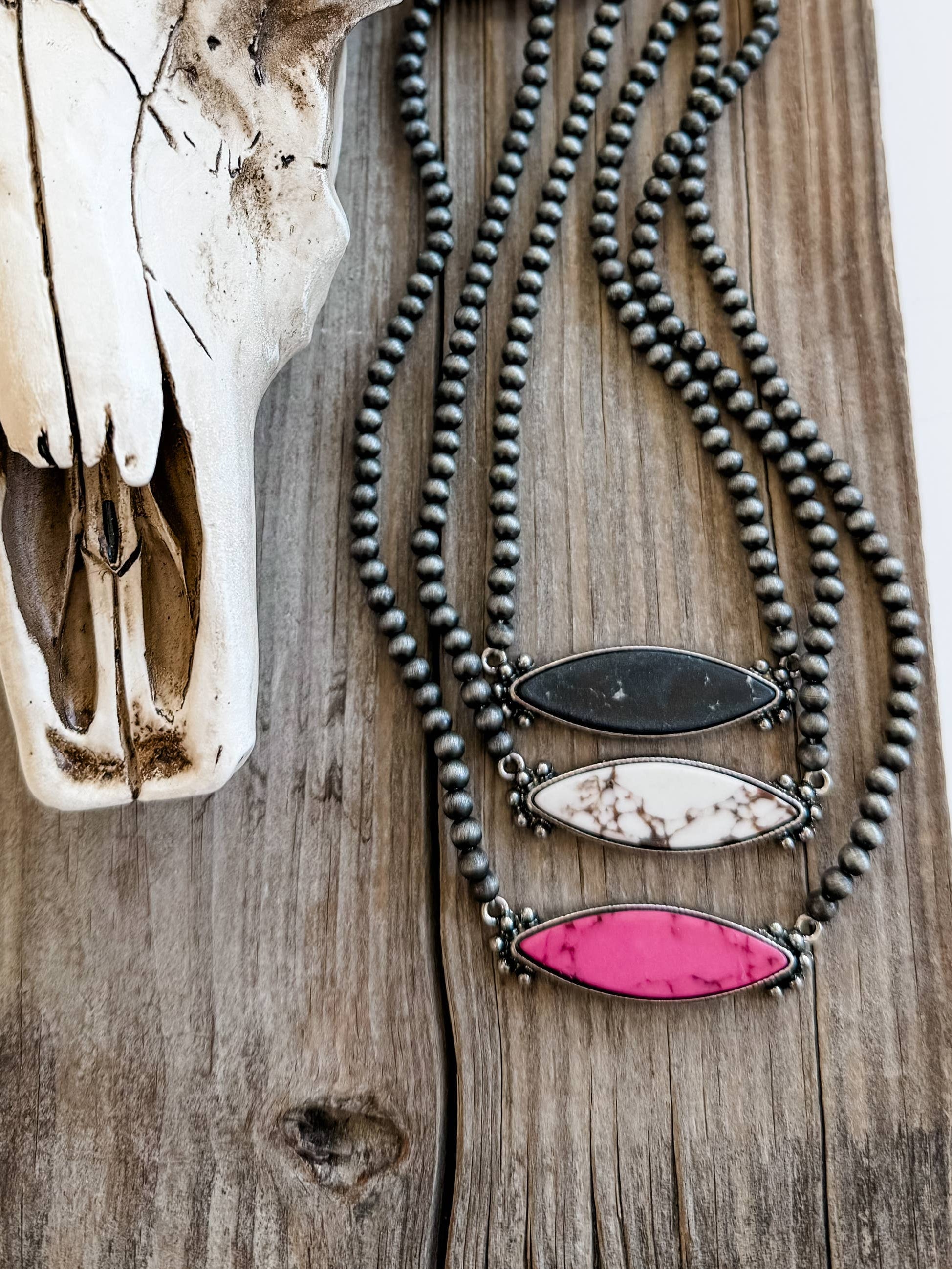 Turquoise Stone Pendant Choker Necklace