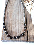 Navajo Pearl & Stone Heart Necklace