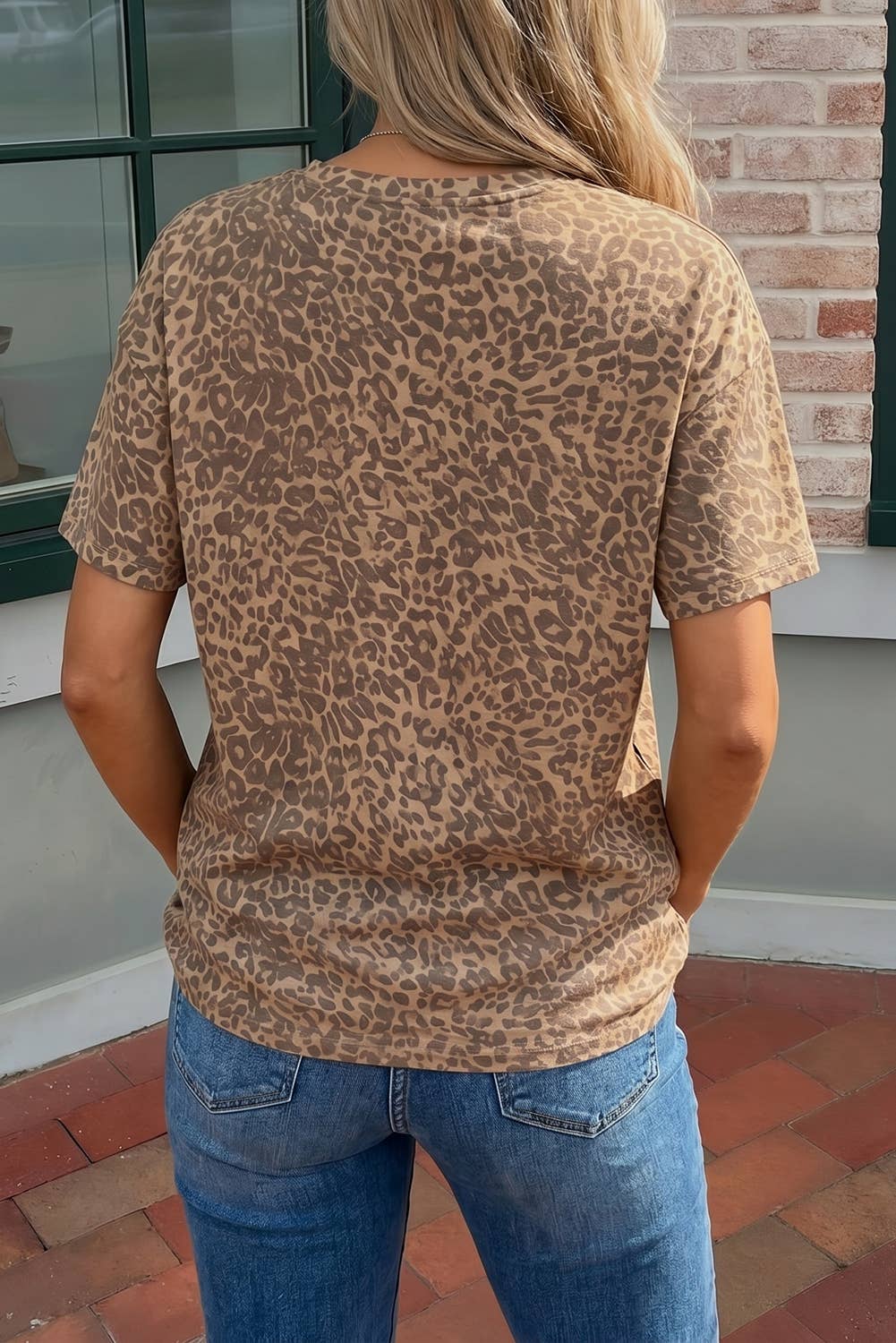 Leopard Studded Star Tee