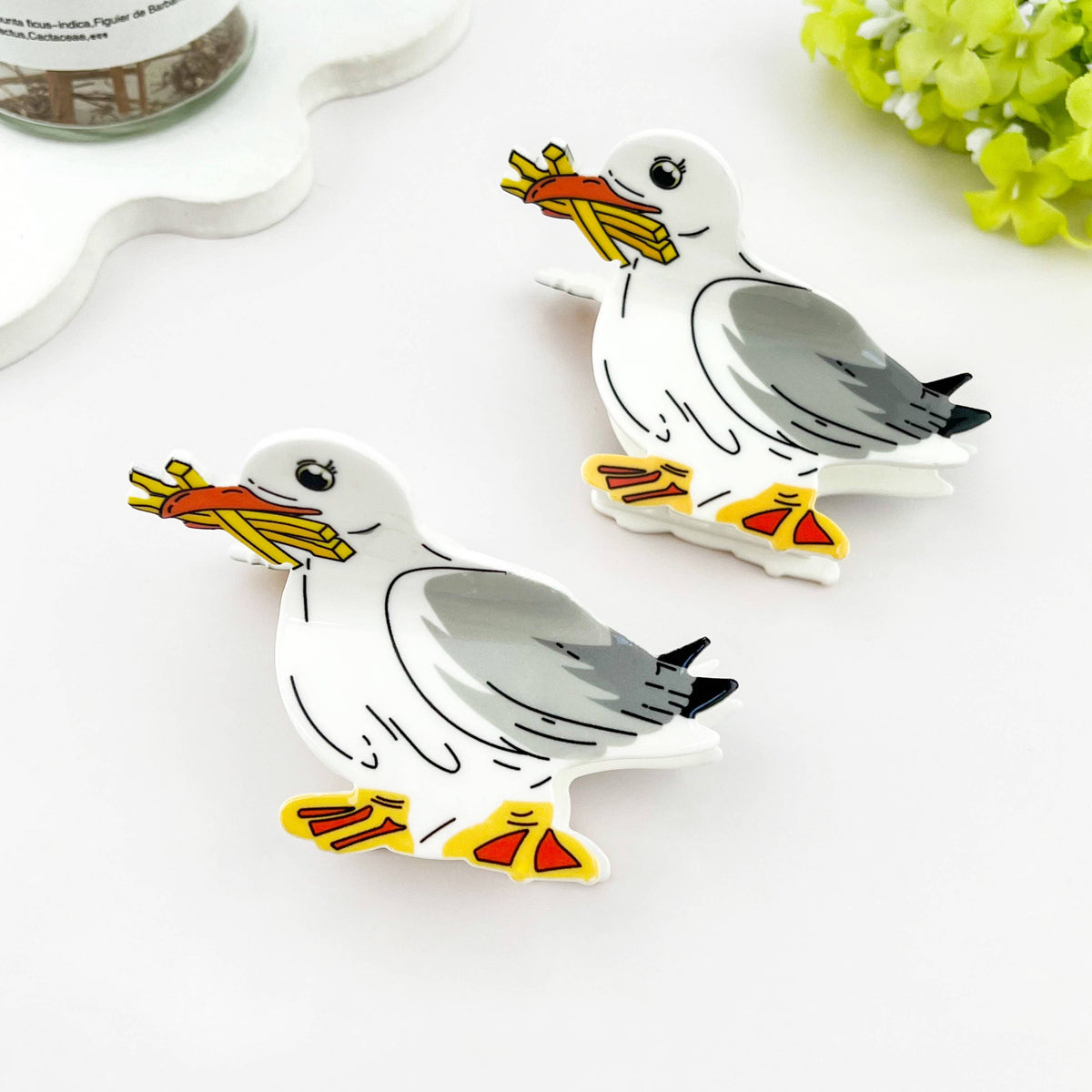 Seagull With Fries Clip