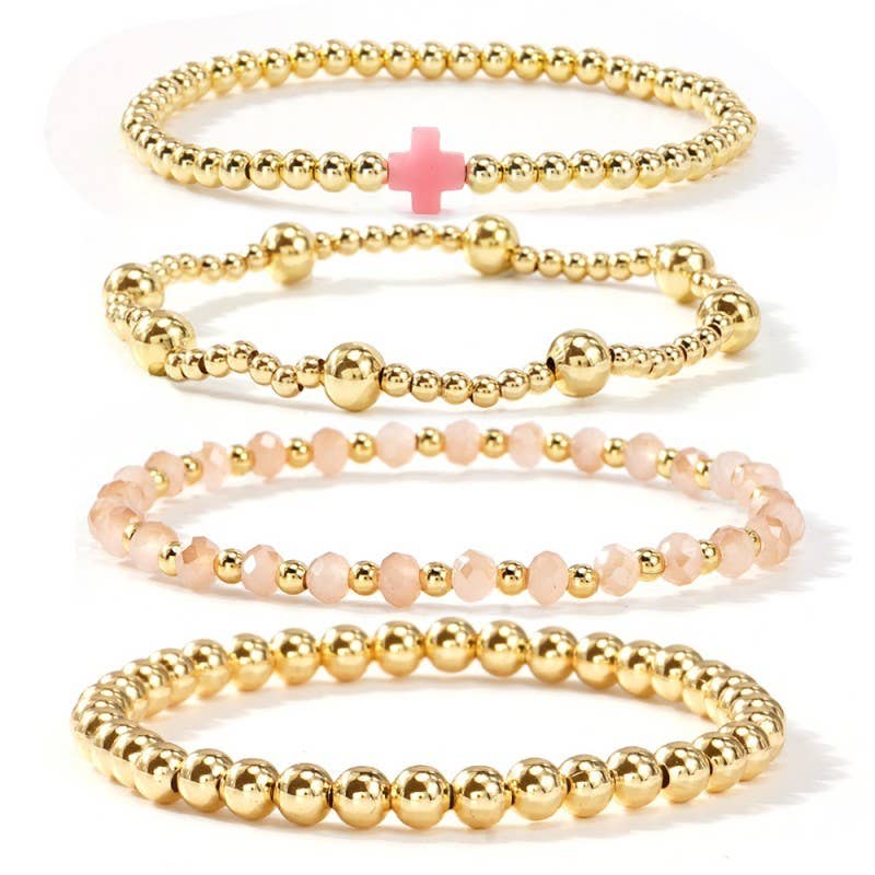 Beautiful Cross Bracelet Set